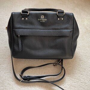 Kate Spade New York Grant Park Shelby Black Handbag Purse, Black
